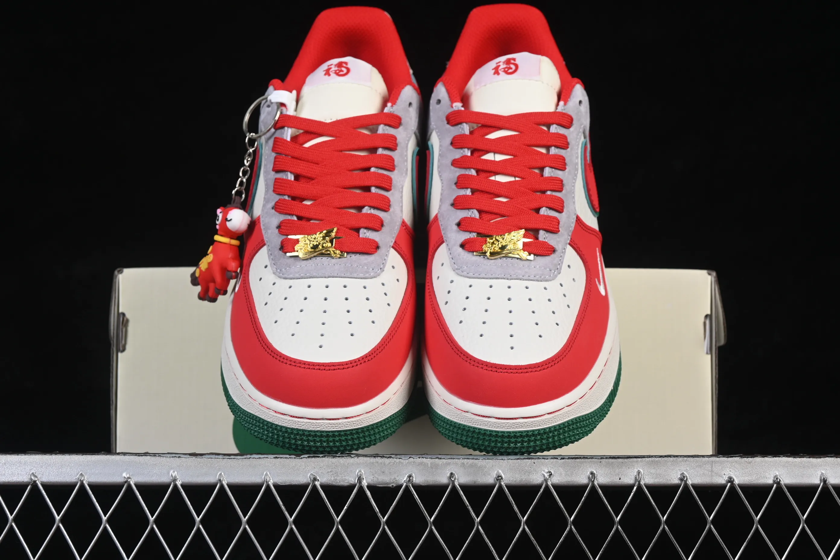 All categories Nk Air Force 1 Air Force series Nk Air Force 1 Low Air Force low top Nike Air Force 1'07 Low Year of the Horse limited edition Danfeng Silver Frost Air Force 1 low top casual sneakers NH0601-520